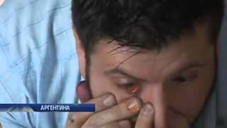 Аргентинский художник рисует картины брызгами краск...