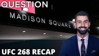 UFC 268: Chaos at Madison Square Garden in historic return