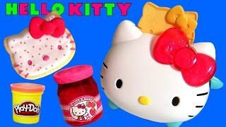 Play Doh Hello Kitty Toaster Waffle Toy ハローキティ トースター ❤ 헬로 키티 토스터와 도넛 ❤ ハローキティ