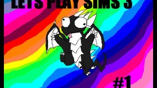 Lets Play Sims 3 Pt 1 LET THERE BE Blackdragon,Frost and Sparkle!!!!! and a random guy