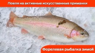 Форелевая рыбалка зимой : Ловля на активные приманки