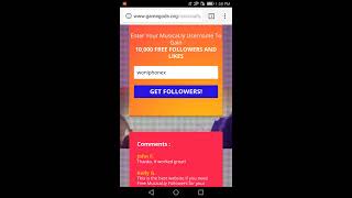 Free Musical.ly Followers - Musical.ly Hack 2018 - Musically hack 2018 - Free Musically Followers