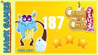 Candy Crush Jelly - 3 Stars Walkthrough Level 187 (Puffler Boss mode)