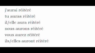 Imparare il francese = Coniugazione = Réitérer