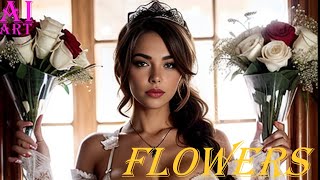 Flowers are an emotional gift | AI models Girls are like roses