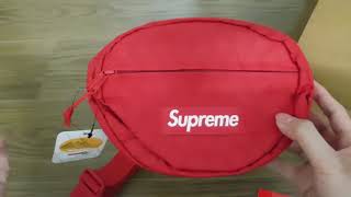 Unboxing Supreme Waist Bag (FW18) Red