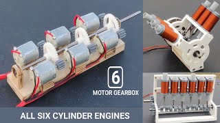 Making ALL 6 cylinder Engine || Mini Motor Arrangements || V6 Engine || 6 Cylinder Inline Engine