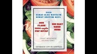 2020 ZİRAİ İLAÇ BAYİLİK SINAVI BİTKİ KORUMA ÜRÜNLERİ BAYİLİK SINAVI KURS PROGRAMI 4