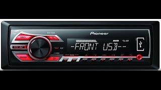 Магнитола Pioneer MVH-150UB -настройка частоты (эквалайзера)