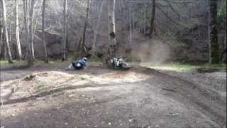 125 ycf ENORME chute !