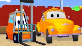 Вилочный погрузчик и Эвакуатор Том | Мультфильм о машинках для детей и малышей на русском языке