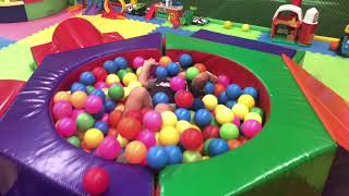 Indoor kids having fun
