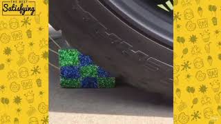 АСМР//МАШИНА ДАВИТ//CAR CRUSHES//ГУБКИ И ШАРИКИ//SPONGES AND BALLS//
