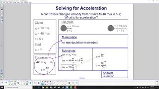 Solving acceleration problems