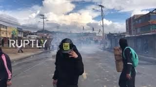 Colombia: Protesters and police clash in Bogota as national strike hit three-month mark
