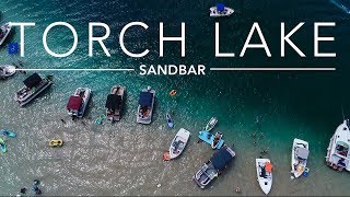 Torch Lake Sandbar Michigan 2018