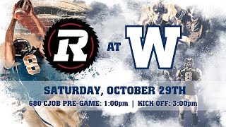 680 CJOB- Bombers vs RedBlacks - October 29th