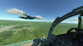 Тренировка ромба Су-27 "Русские Витязи"-Крыло.DCS World