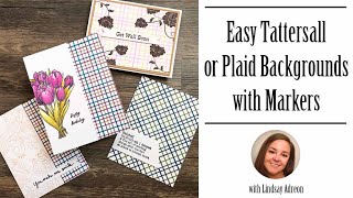 Easy Tattersall or Plaid Backgrounds with Markers