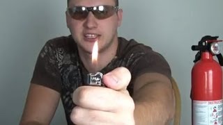 AWESOME FLOATING FLAME LIGHTER TRICK!