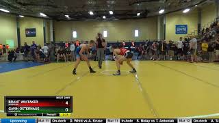 Cadet Men 145 Brant Whitaker Missouri Vs Gavin Osterhaus Minnesota