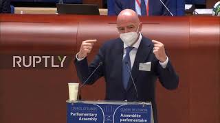 France: Biennial World Cup would "give hope to Africans" crossing Mediterranean, says FIFA pres
