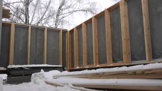 11.24 МОНТАЖ КАРКАСНЫХ СТЕН КРАНОМ ч3