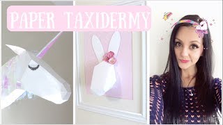 3D Animal Head DIY - Bunny & Unicorn