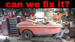 engine tear down on Barn find, beaver amphibious vehicle