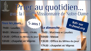 Les laudes du jeudi 2 janvier 2020