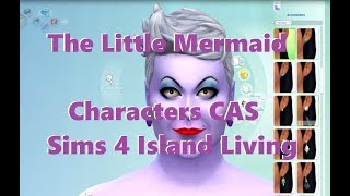 The Little Mermaid CAS Sims 4 Island Living | SimSkeleton