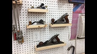 Easy to Make Small Shelves or Tool holders for Pegboard