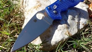 Spyderco Manix 2 Translucent Blue - Super Light EDC Knife!