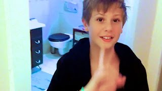 12 year old boy Jared Cardona - Early morning preparations - Trying to bunk school