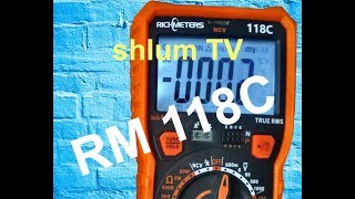 Мультиметр RM-118C. 20A  NCV HFE True-RMS 100mF емкость магнит