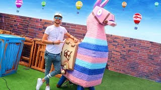 Fortnite in REAL LIFE w/ Ali-A! - (Llamas, Supply Drops + MORE)