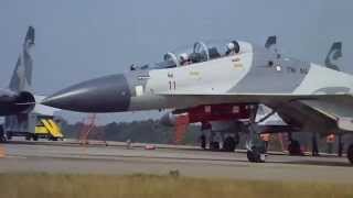 SUKHOI TNI-AU @hang nadim airport batam, taxing and parking,, jarak dekat