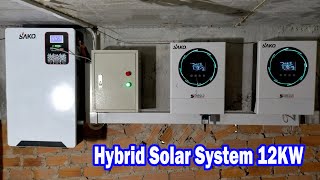 12KW hybrid solar system