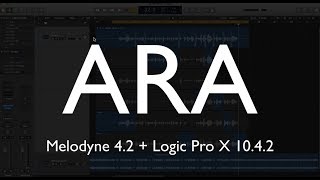 Melodyne 4.2 ARA + Logic Pro X 10.4.2