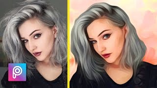 Cara Edit Foto menjadi Lukisan dengan Picsart - PicsArt tutorial Indonesia