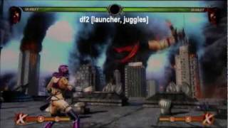 MK9 Skarlet Combo Guide / Tutorial - Specials / Combos/ Juggles / Strings / Fatalities / Ending