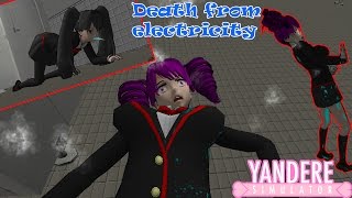 Yandere Simulator | Death from electricity, poor Kokona (СИМУЛЯТОР ШКОЛЬНИЦЫ-УБИЙЦЫ | УДАР ТОКОМ)