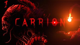 18+ Прохождение CARRION Серия 1 "Агрессивная биомасса вырвалась из клетки"