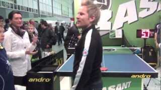 Test of ball speed in table tennis (ANDRO)