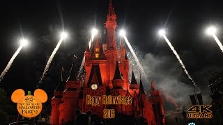 Hallowishes 2016 – Mickey's Not-So-Scary Halloween Party WDW 2016 [4K]