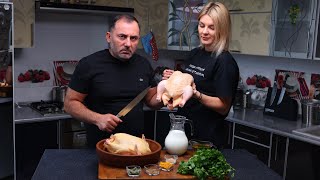 ЗАПЕКАЕМ КУРИЦУ со СЛИВОЧНЫМ СОУСОМ в ДУХОВКЕ