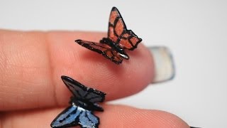 Miniature Butterfly Tutorial, Polymer Clay Tutorial