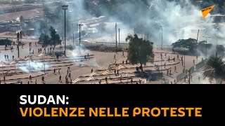 Sudan: violenze nelle proteste e forze di sicurezza lanciano gas lacrimogeni