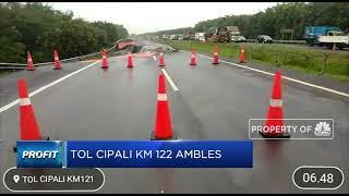 Tol Cipali KM 122 Arah Jakarta Ambles