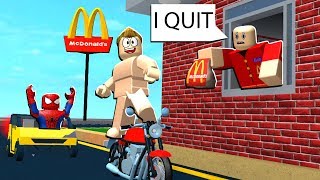 MCDONALDS DRIVE THRU PRANK IN ROBLOX!